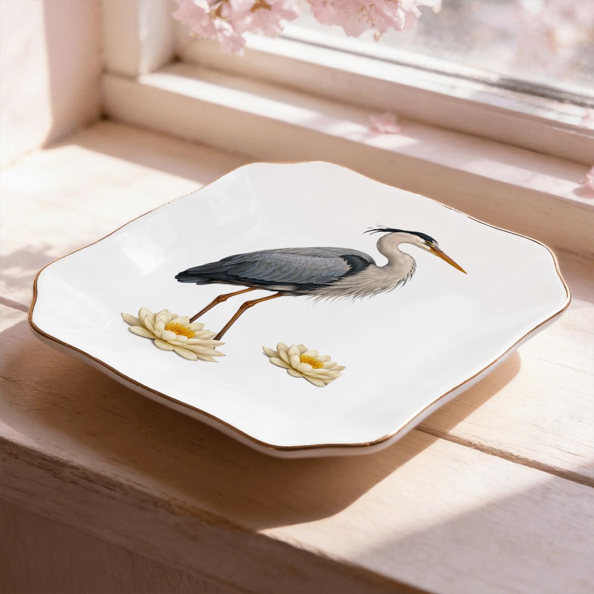 Staten Island Blue Heron Jewelry and Trinket Tray