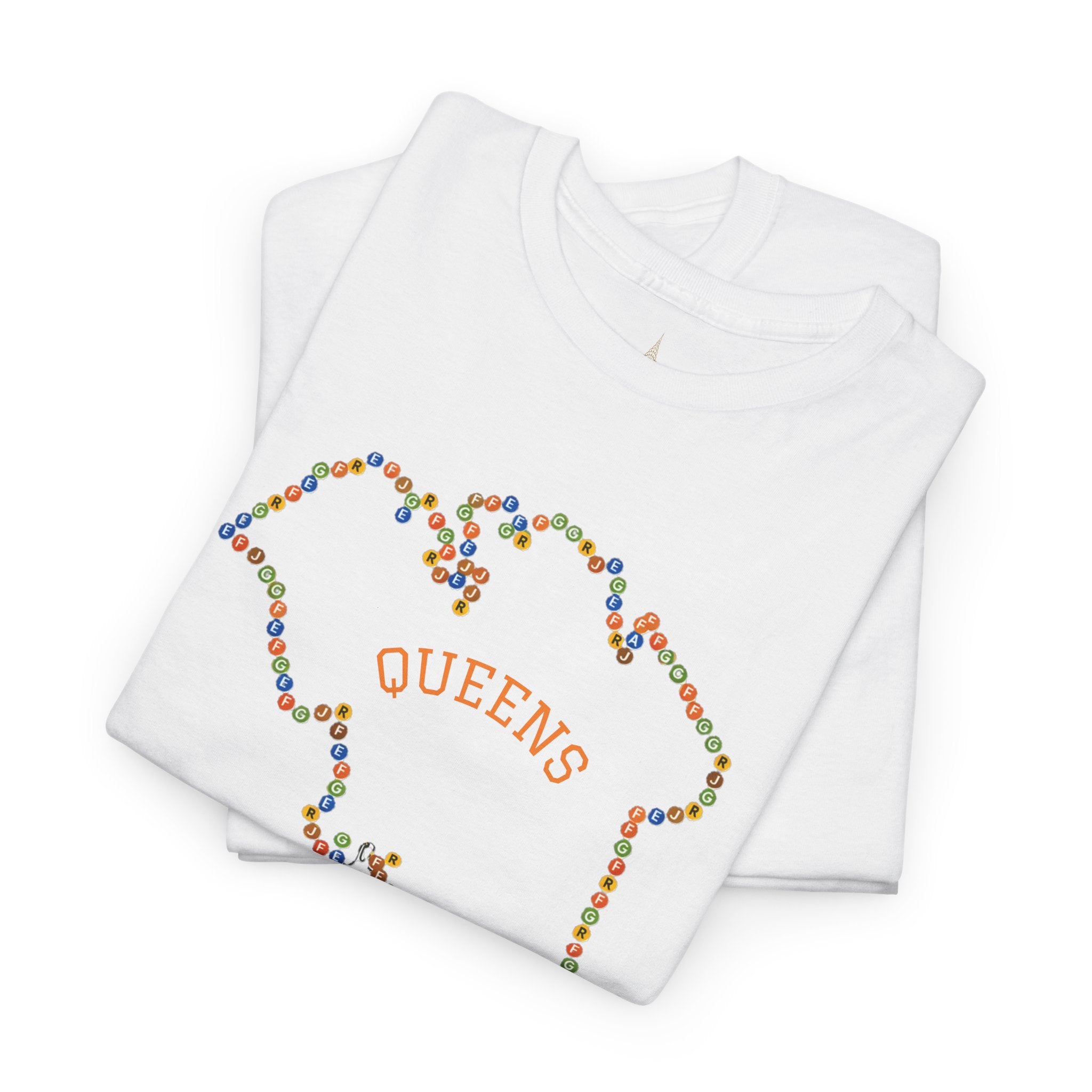 Camiseta Mapa de Queens | Camiseta con Señales de Metro