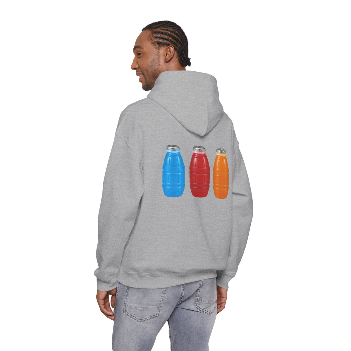 Bodega Quarter Water Bottle Trio Back Print Hoodie