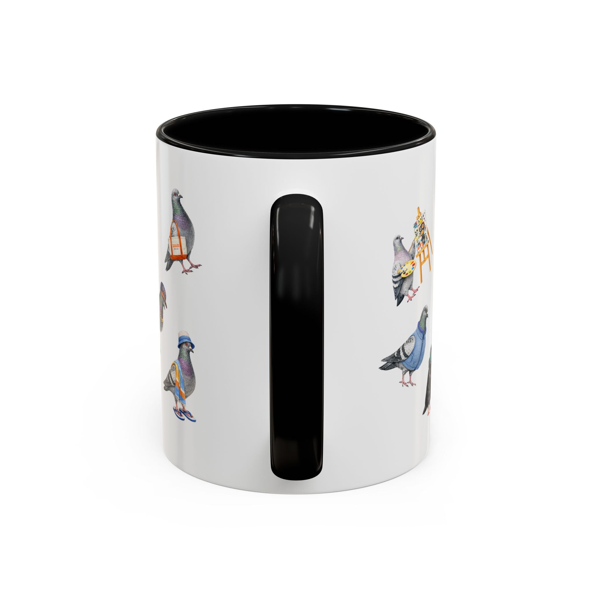 Pigeons of New York Colorful Mug | NYC Pigeon Bird Lovers Coffee Cup