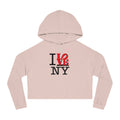 I LOVE NY Cropped Hoodie - New York Cropped Hooded Sweatshirt