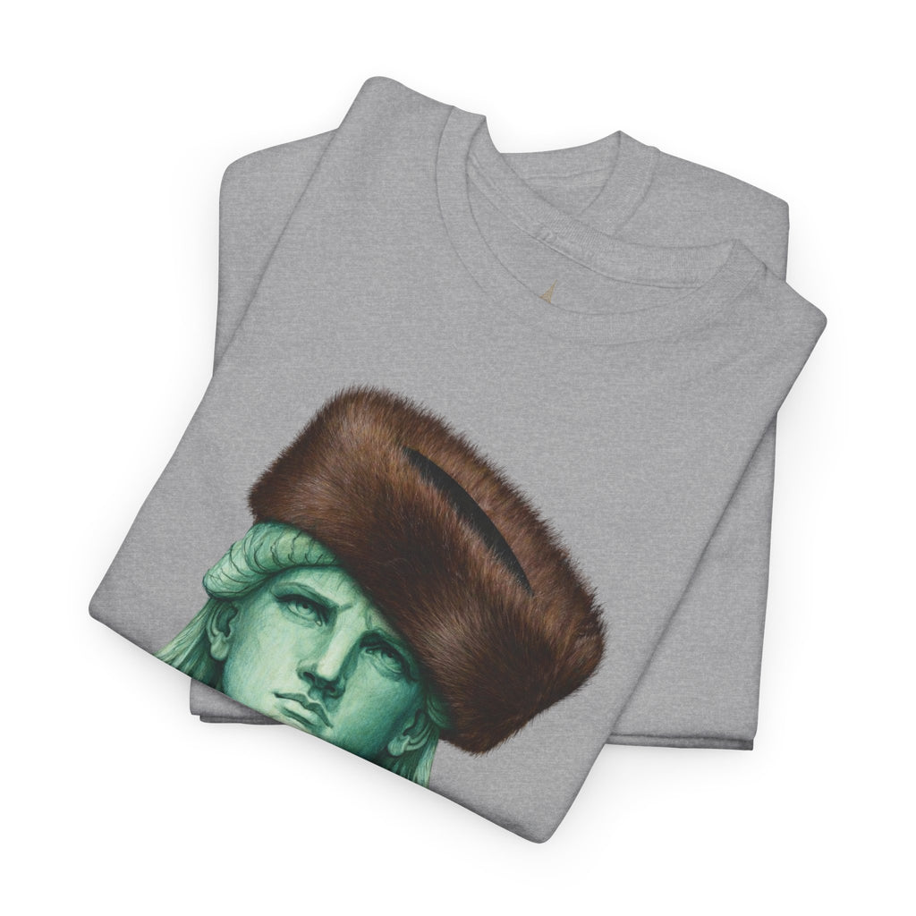 Statue of Liberty Crowned with Shtreimel T-Shirt | NYC Statue Tee