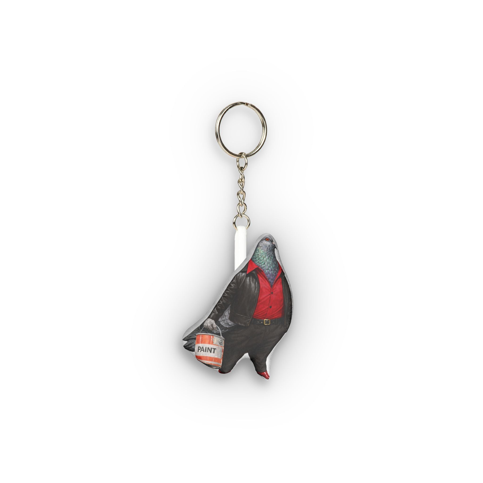 Bay Ridge NYC Pigeon Mini Plush Keychain |  Brooklyn Saturday Night Fever Bird Lovers Plushie Bag Charm