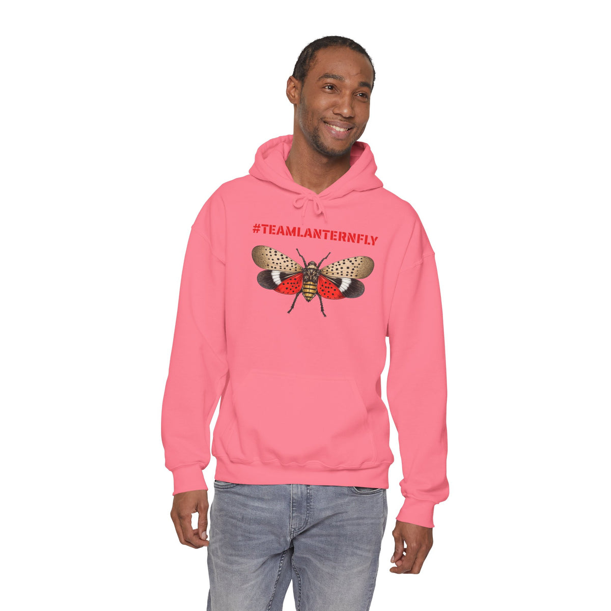 NYC Spotted Lanternfly Hoodie — Team Lanternfly Hooded Pullover Sweatshirt