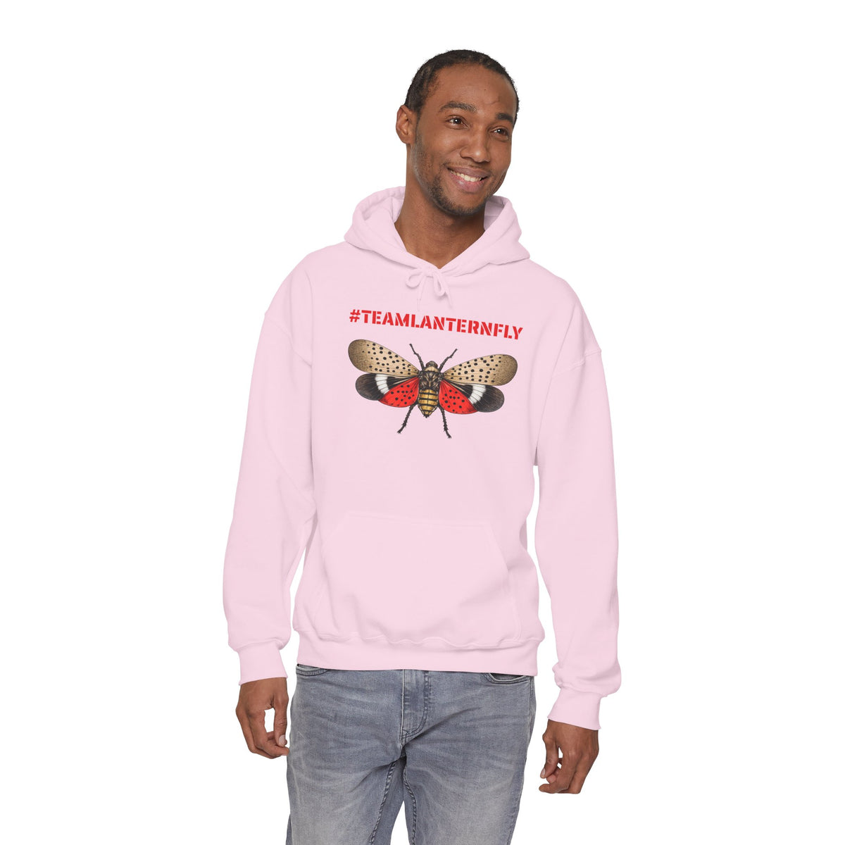 NYC Spotted Lanternfly Hoodie — Team Lanternfly Hooded Pullover Sweatshirt