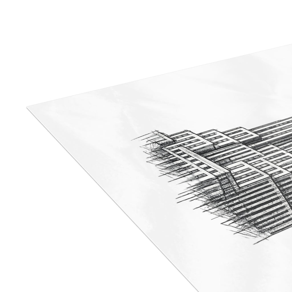 Empire State Building Postcard Set — Architectural Sketch Postcard Bundle (with envelopes)