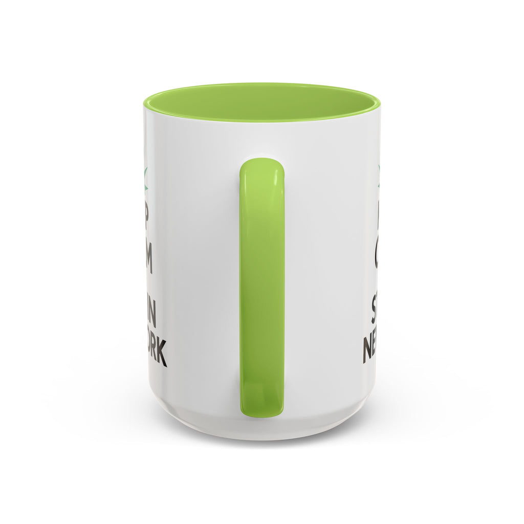 Keep Calm and Stay in New York Accent Coffee Mug 11oz + 15oz
