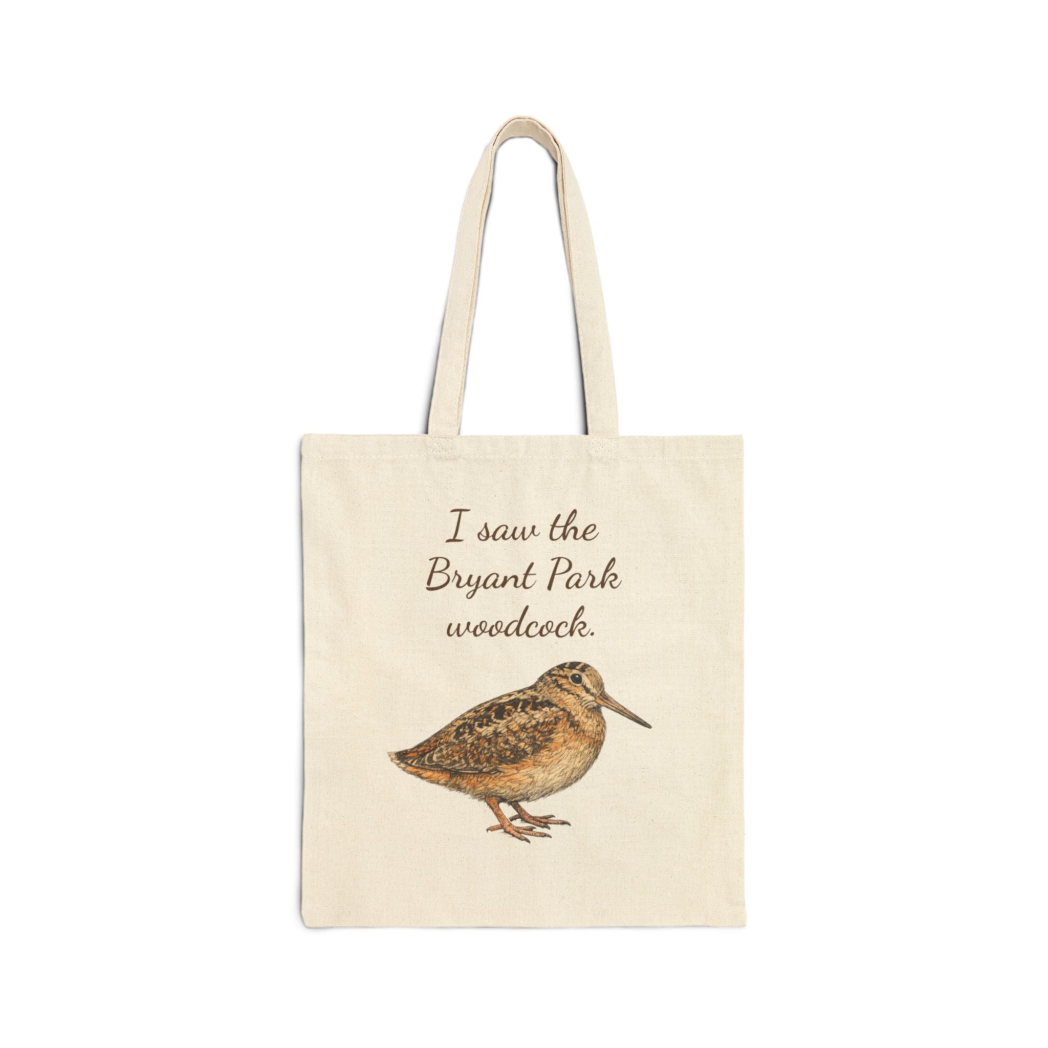 Bryant Park American Woodcock Subway Tote Bag | NYC Bird Lover souvenir tote