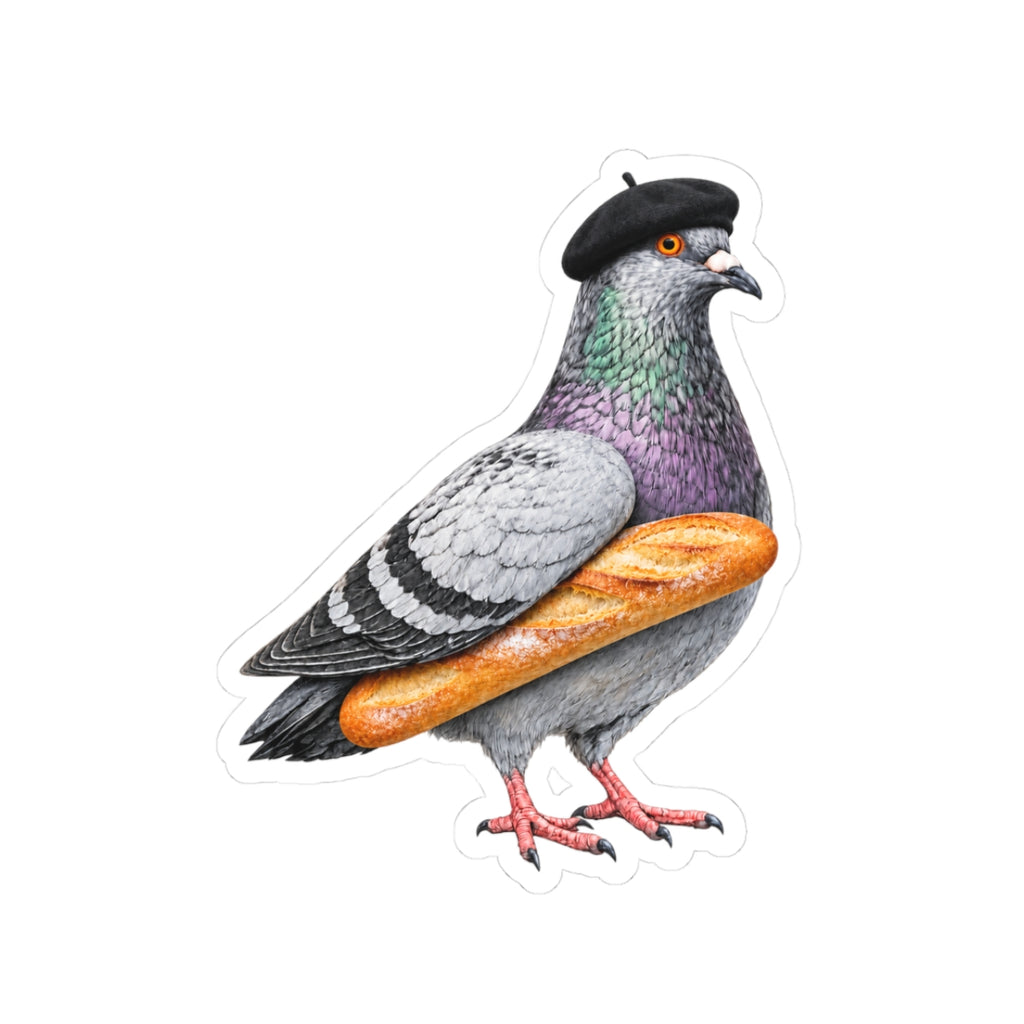 Carroll Gardens NYC Pigeon 3" x 3" Sticker