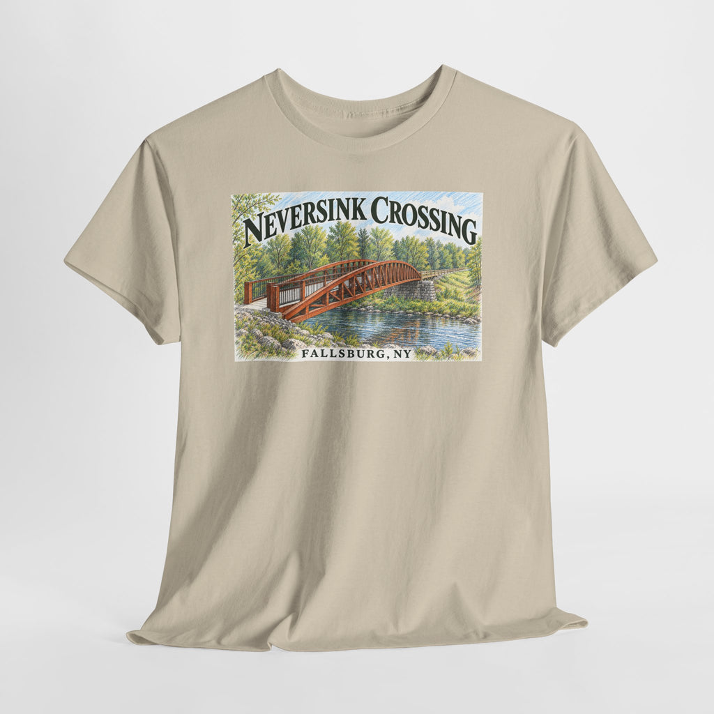 Neversink Crossing Fallsburg NY Scenic Bridge T-Shirt