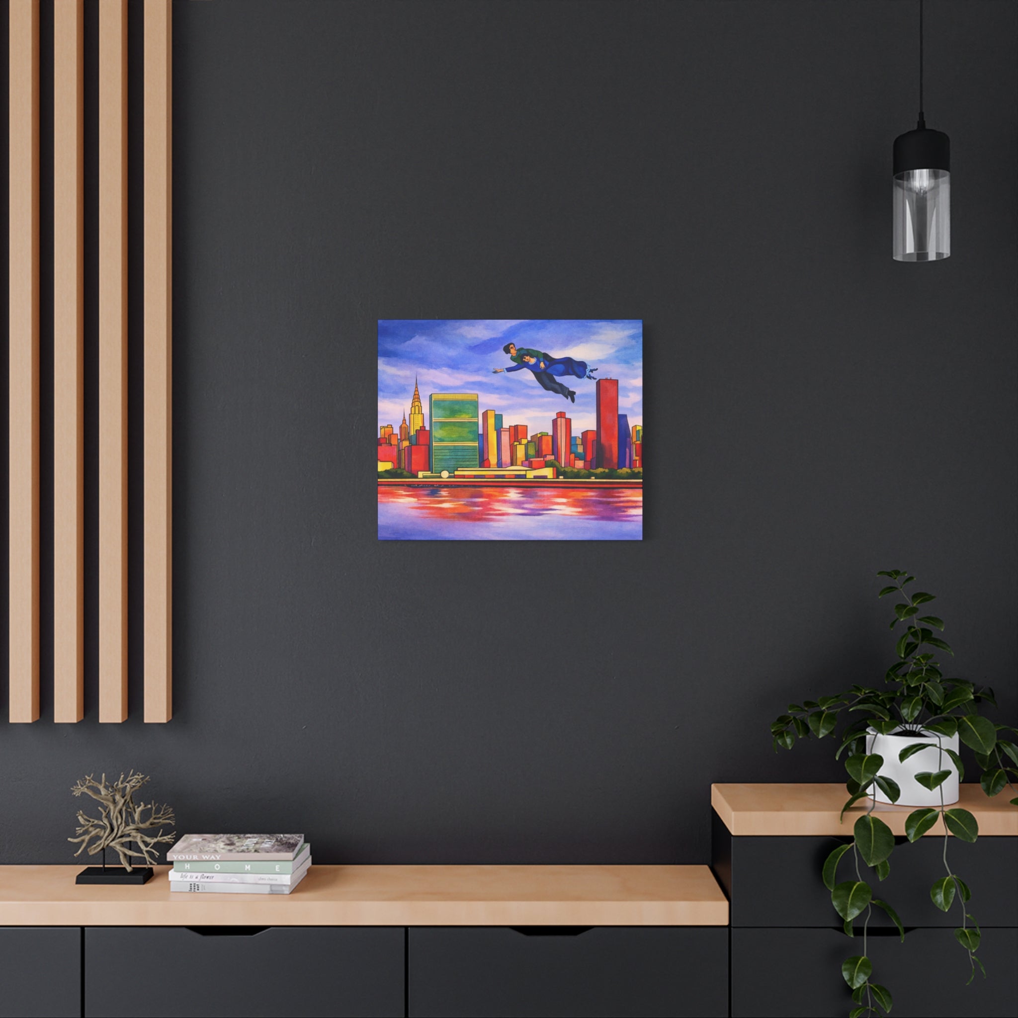 Over The Town Marc Chagall-inspired Manhattan Skyline NYC Canvas
