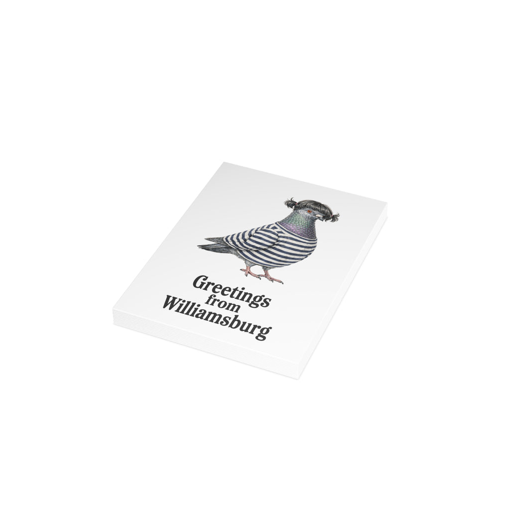 Paquete de postales de palomas de Williamsburg, Nueva York (sobres incluidos)