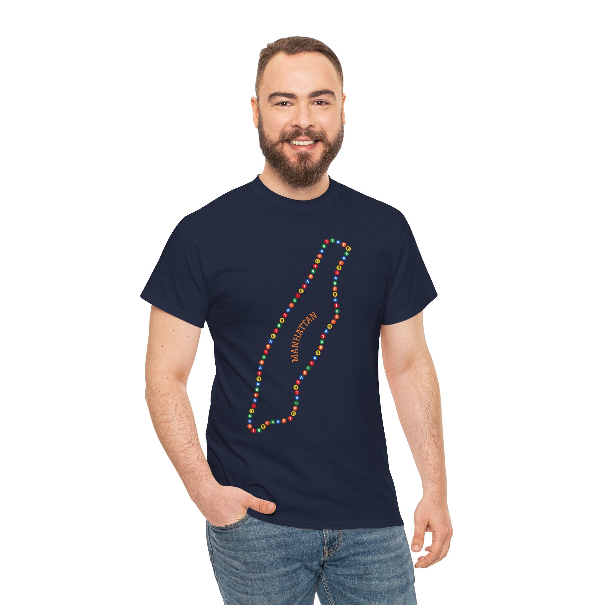 Manhattan Map Subway Signs T-Shirt | Subway Signs Tee