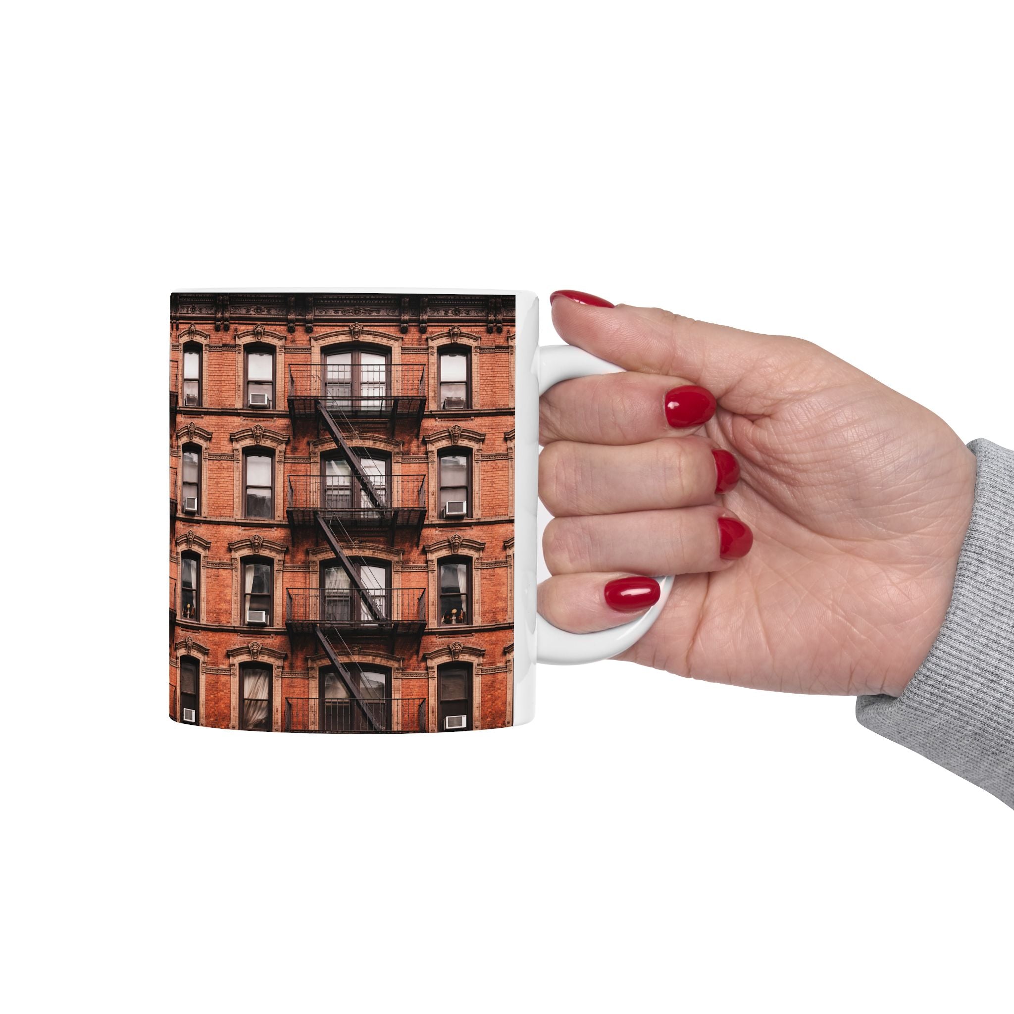 Lower East Side Tenement Building Mug | NYC Architecture Building Ceramic Mug