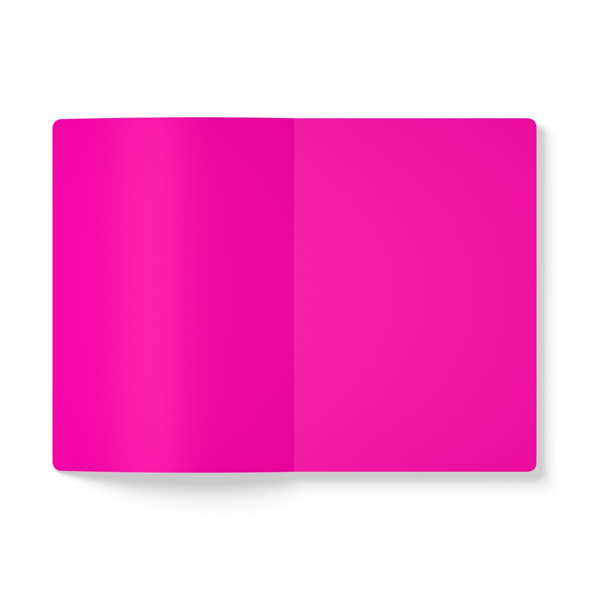 Junk Journal Softcover — Bold Pink Garbage Truck Notebook