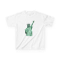 Statue of Liberty Three Points Celebration T-Shirt Kid Tee —  NYC Jalen Brunson Basketball 3 Point Shot Celly T-Shirt for Children