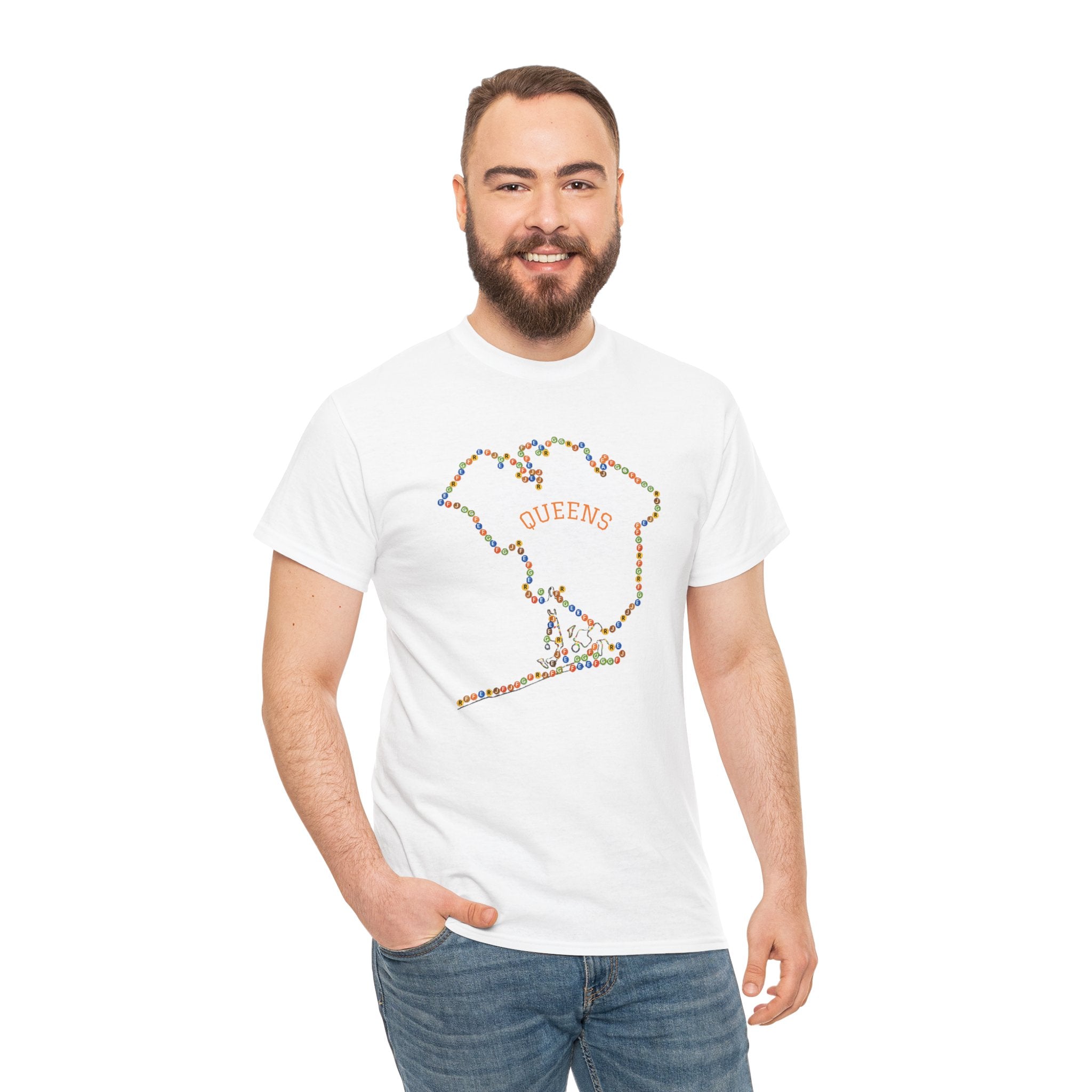 Camiseta Mapa de Queens | Camiseta con Señales de Metro