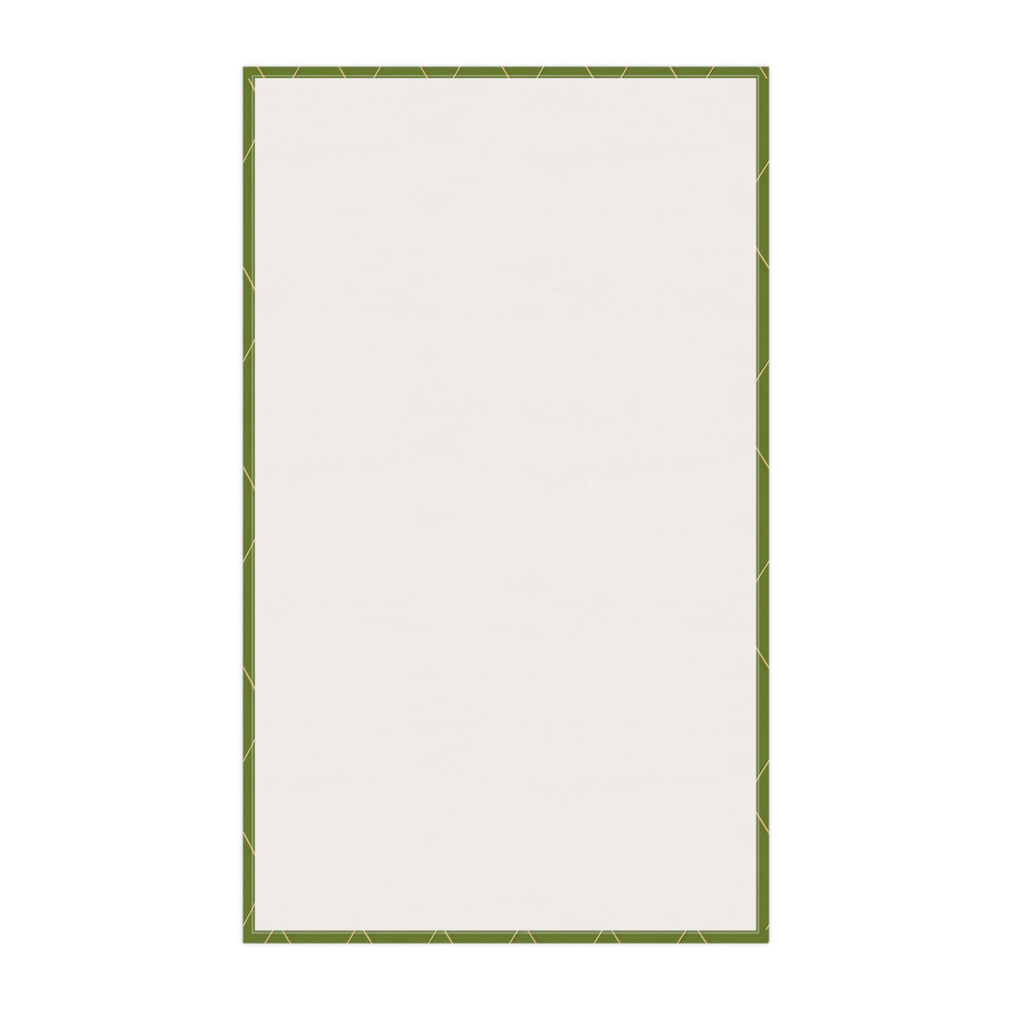 Customizable Gold Netting Wine Bottle Tea Towel — Green Bottle with Gold Netting Kitchen Towel Hostess Gift