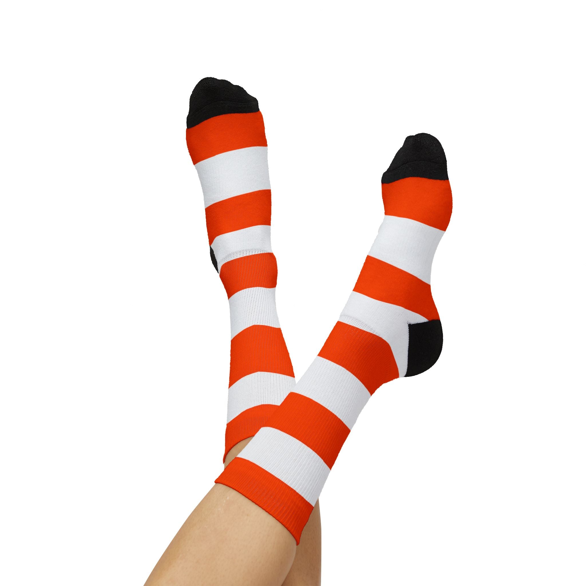 NYC Orange Steam Funnel Socks — Steamy Feet Sublimation Socks
