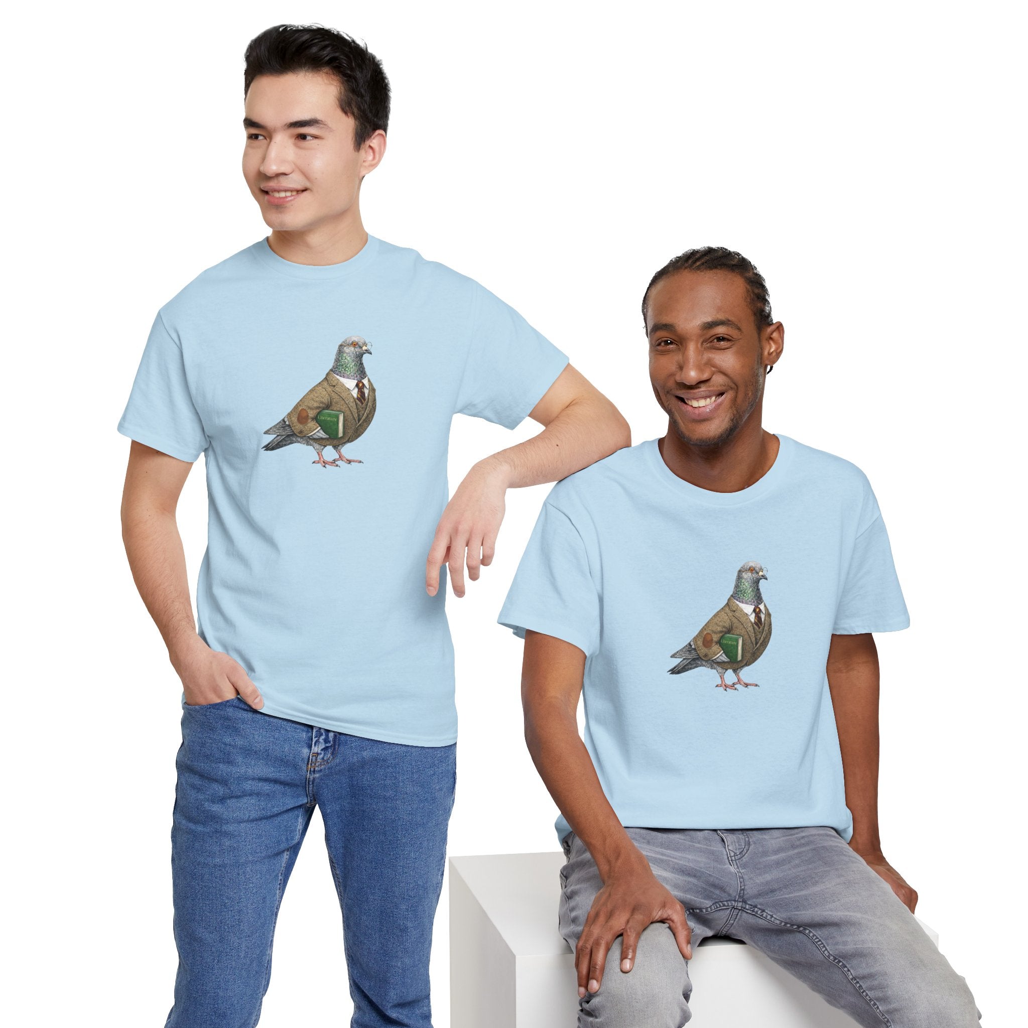 Customizable Morningside Heights NYC Pigeon T-Shirt | University Professor Tee