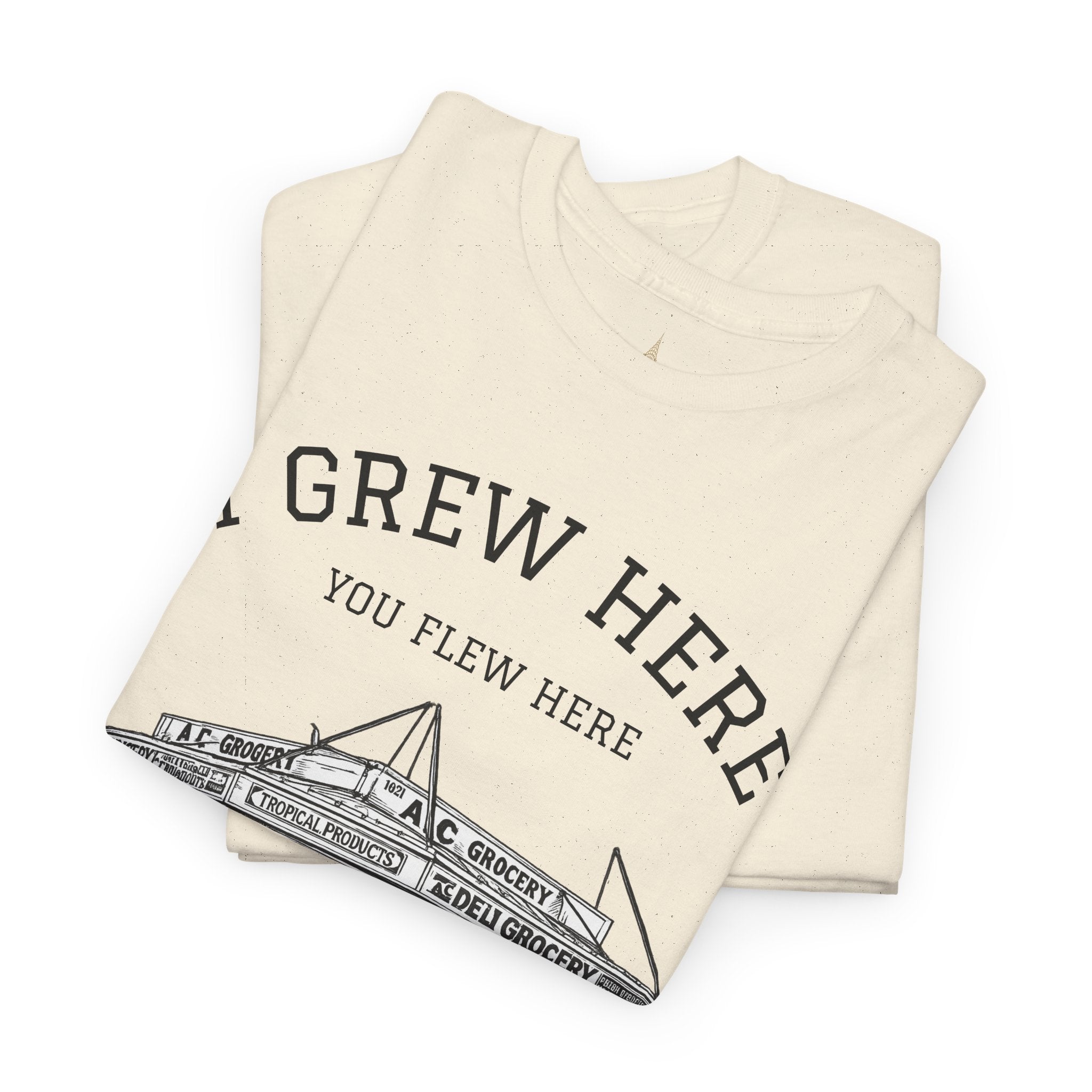 Bodega T-Shirt | New York I Grew Here You Flew Here Tee
