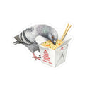 Flushing NYC Pigeon 3" x 3" Sticker