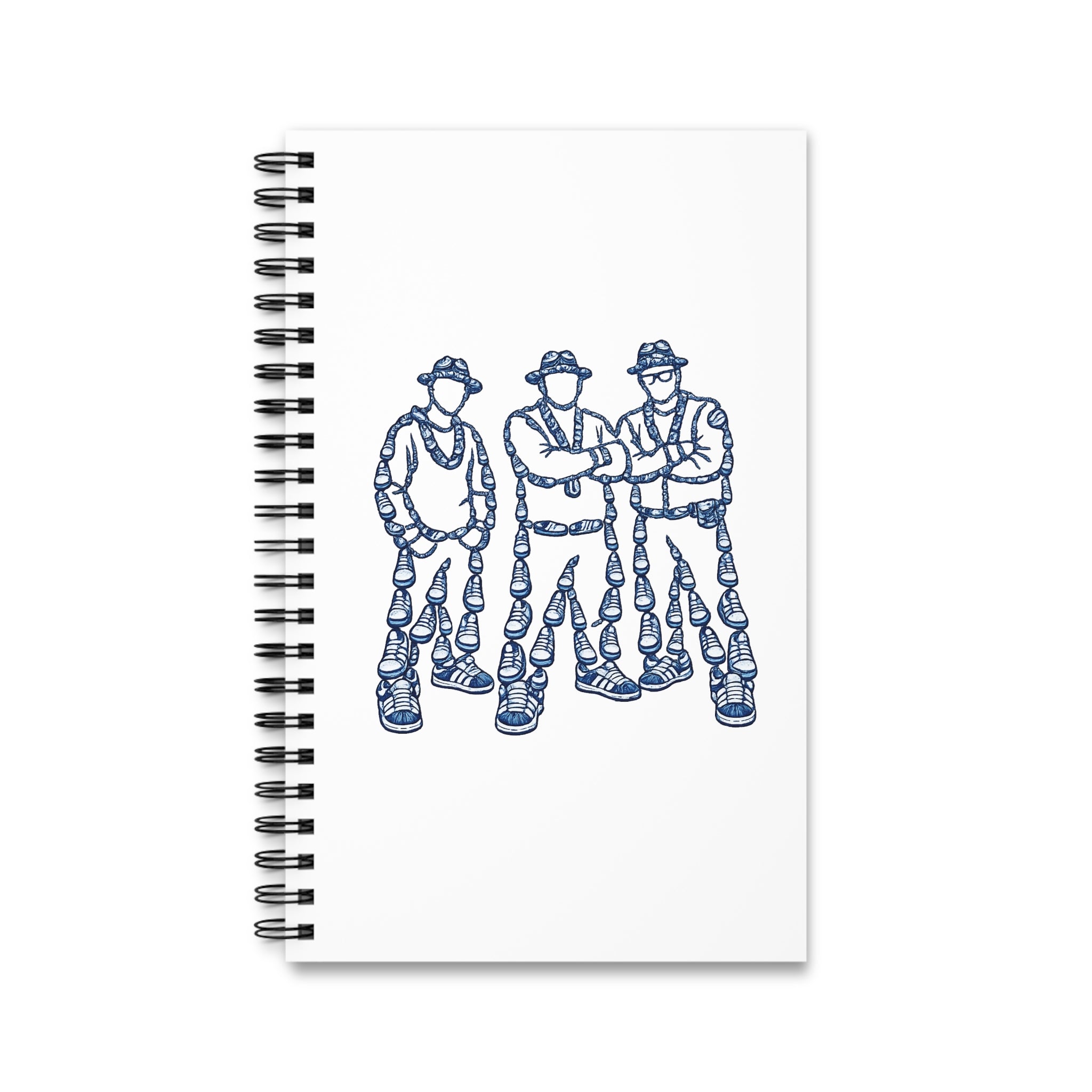 Customizable Sneaker Hip Hop Trio Spiral Journal | NYC Music Queens Rap Notebook