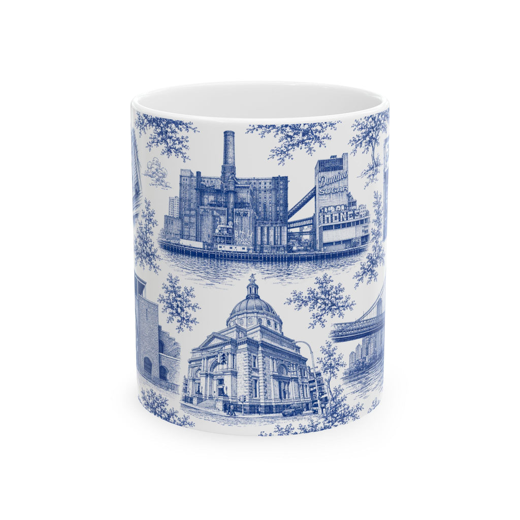 Williamsburg Blue Toile de Jouy Mug | Brooklyn Chinoiserie Ceramic Mug