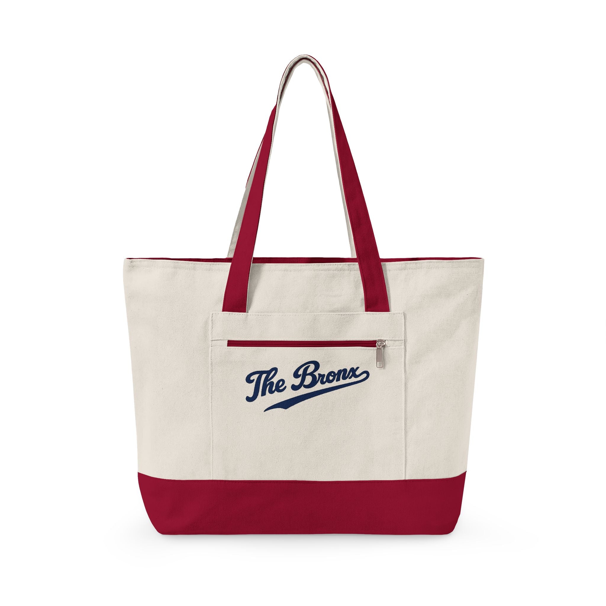 The Bronx Canvas Tote — Zippered Market Bag