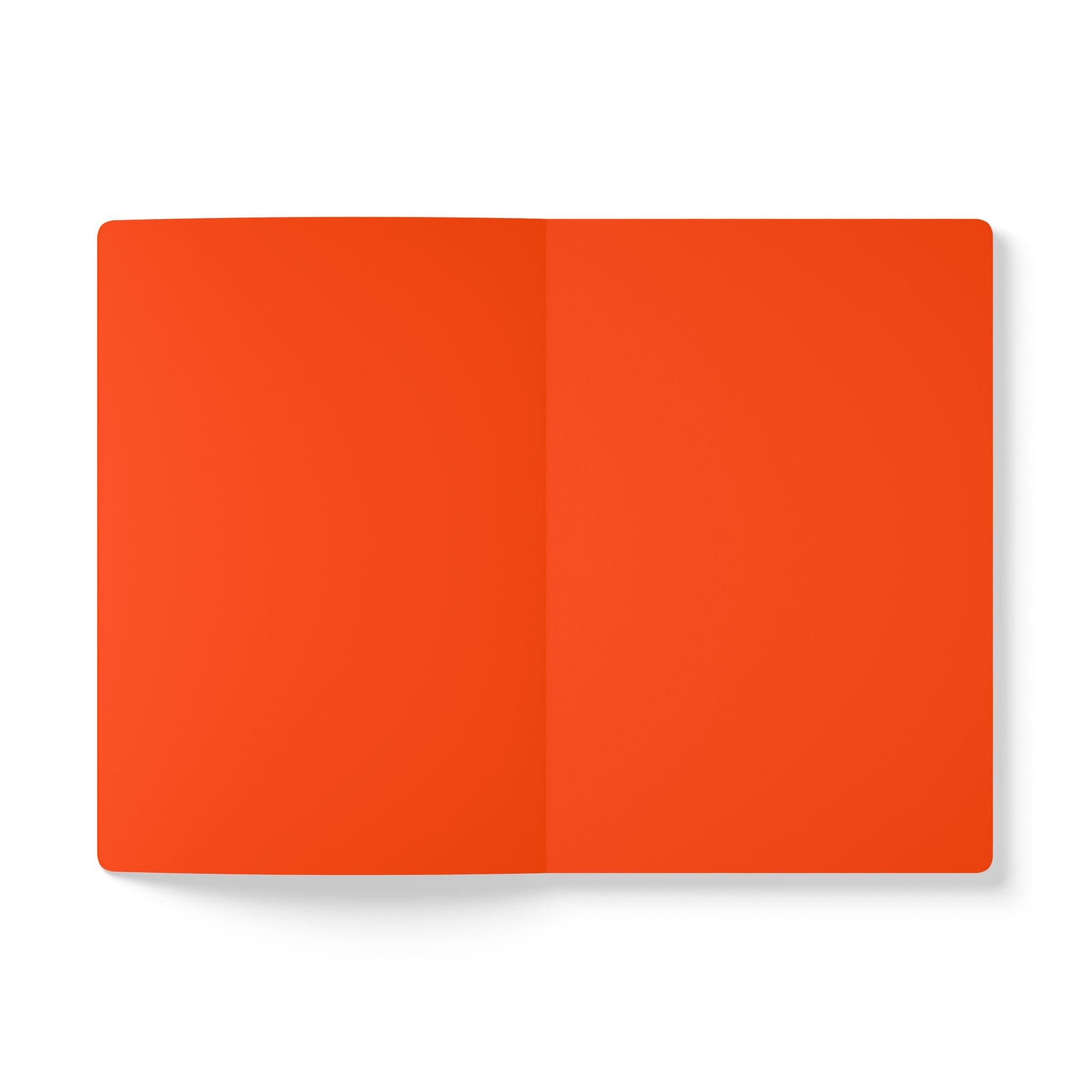Journal Softcover — Orange Garbage Truck Notebook
