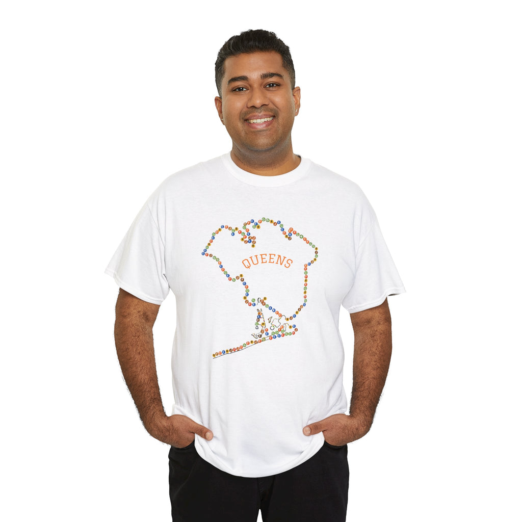 Queens Map Subway Signs T-Shirt | NYC Subway Tee