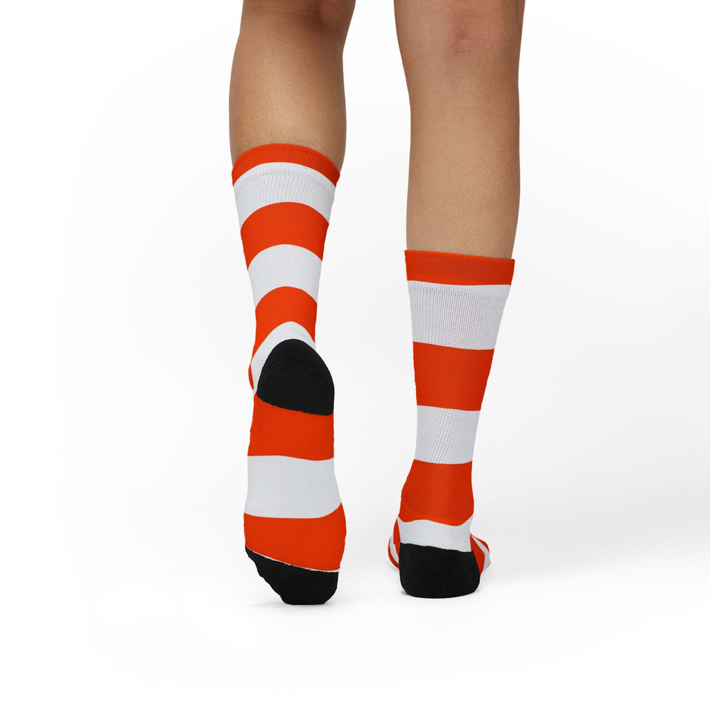 NYC Orange Steam Funnel Socks — Steamy Feet Sublimation Socks