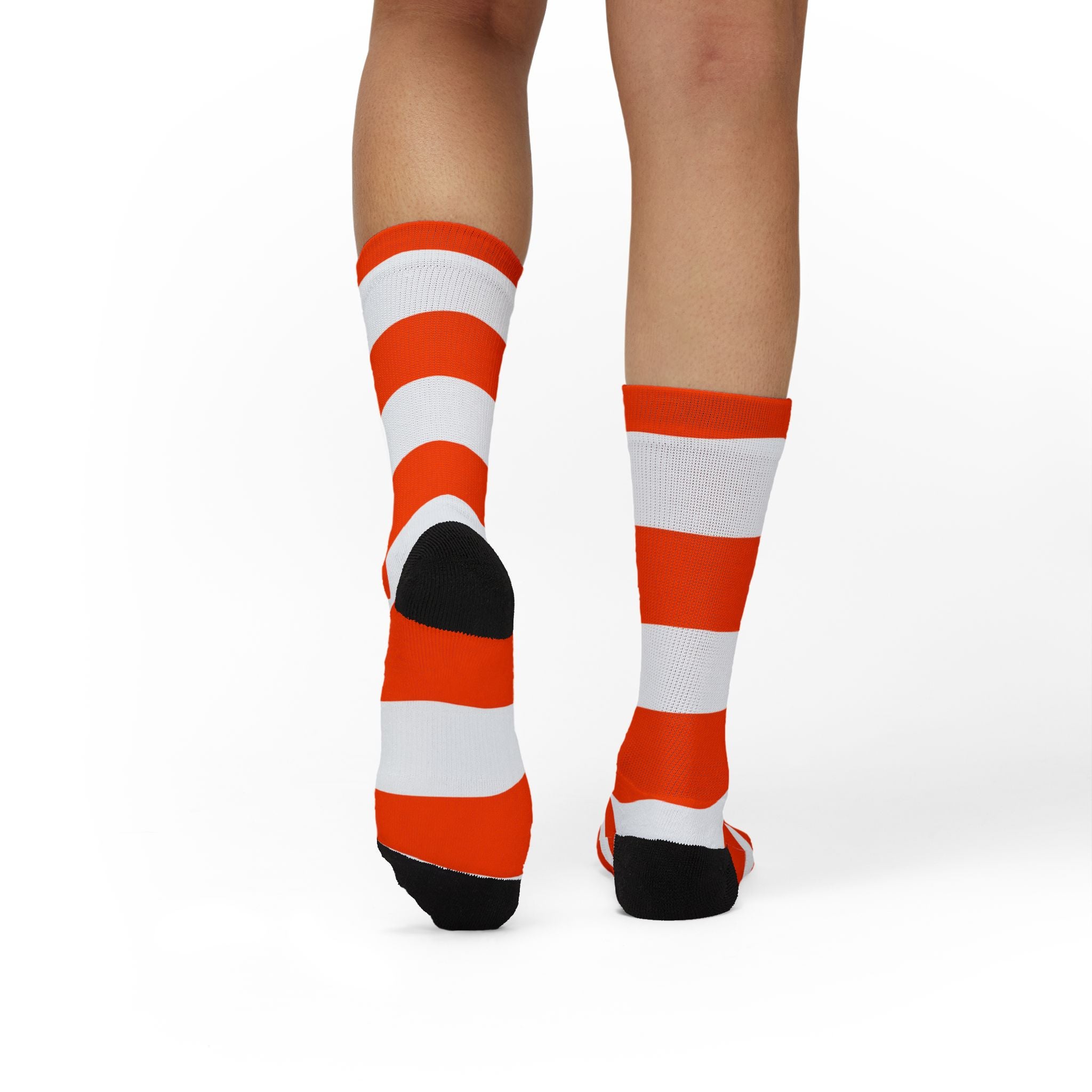 NYC Orange Steam Funnel Socks — Steamy Feet Sublimation Socks
