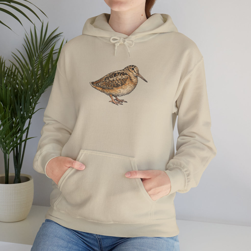 Sudadera con capucha de pájaro becada americana de Bryant Park — Sudadera con capucha para amantes de la naturaleza y la observación de aves