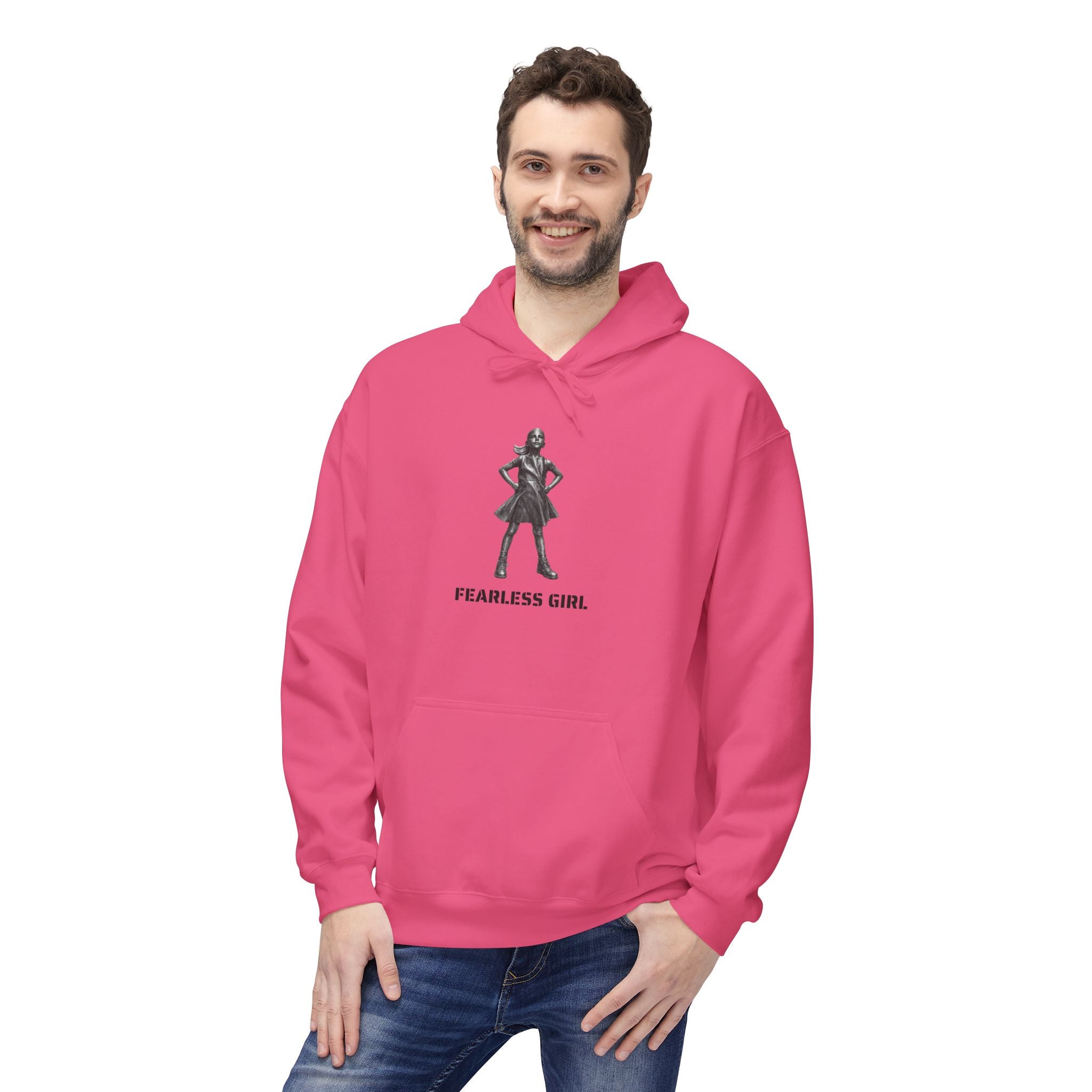 Fearless Girl Hoodie | NYC Empowerment Feminist Hooded Sweatshirt