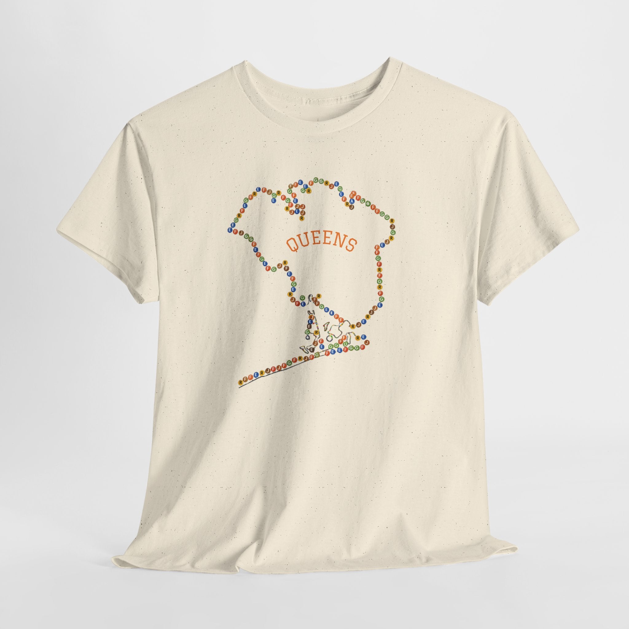 Queens Map Subway Signs T-Shirt | NYC Subway Tee