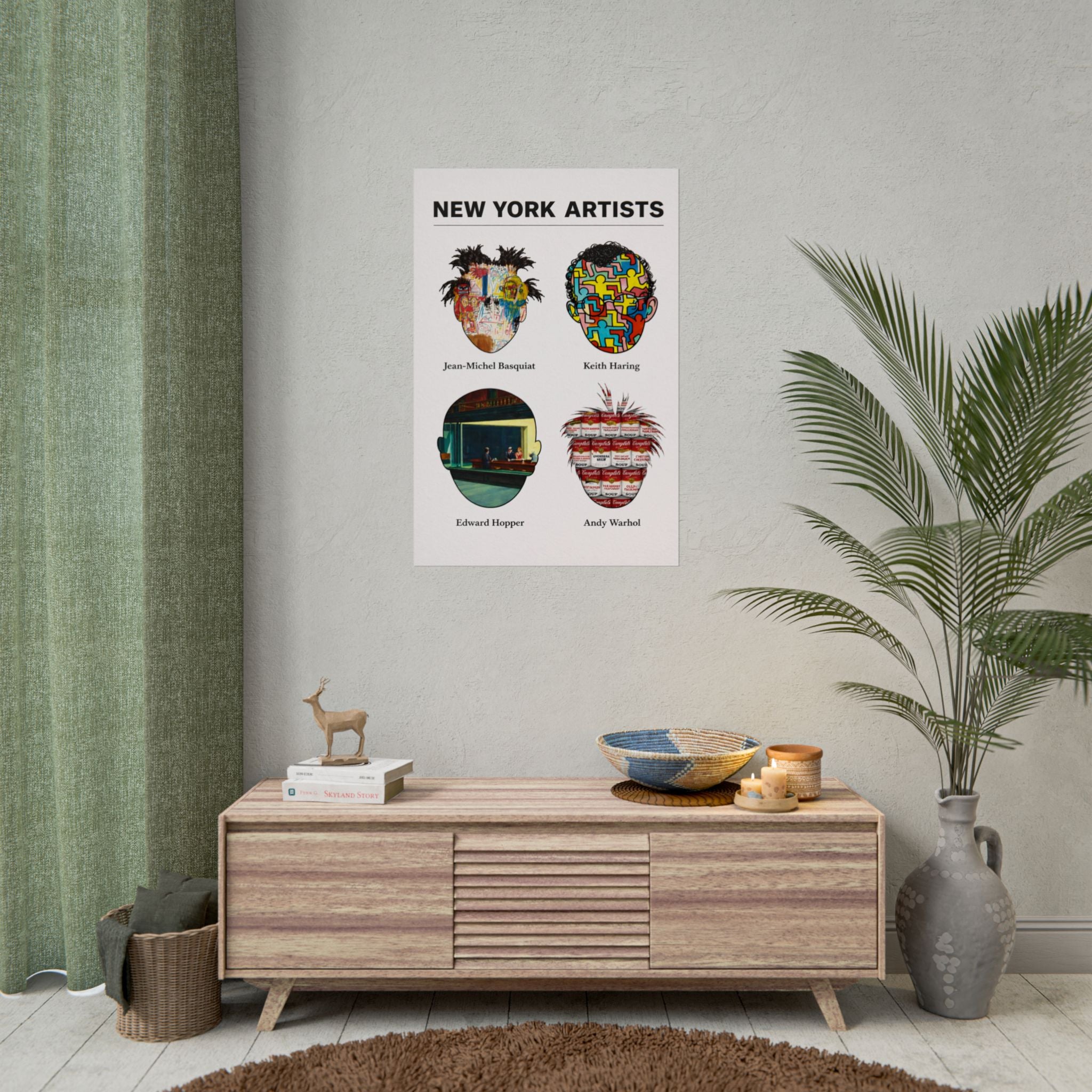 New York Artists Rolled Poster | Dorm Room Decor