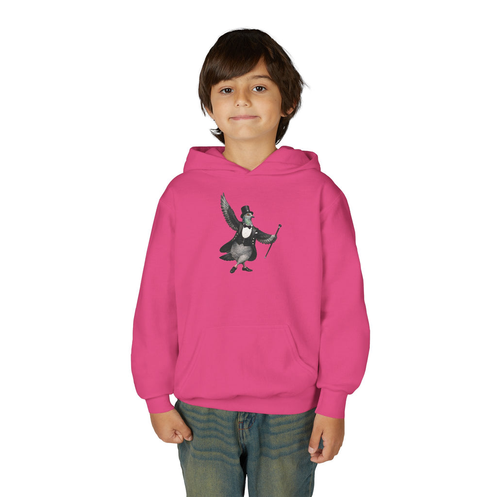 Sudadera con capucha para niños de Broadway NYC con paloma personalizable | Sudadera con capucha para niños amantes de las aves y el teatro de Nueva York