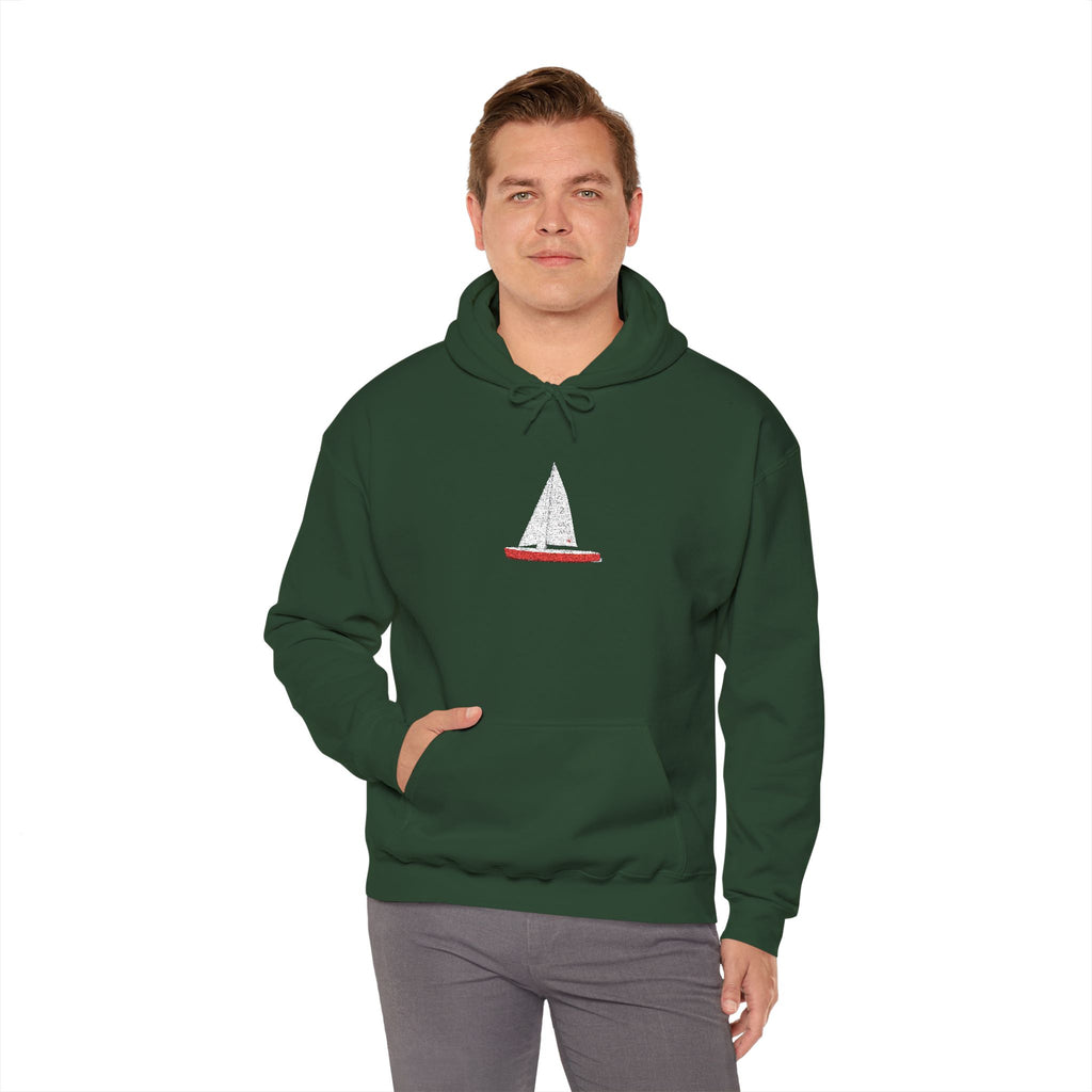 Sudadera con capucha unisex bordada de Central Park Model Sailboat NYC  Sudadera con capucha bordada de velero de Nueva York