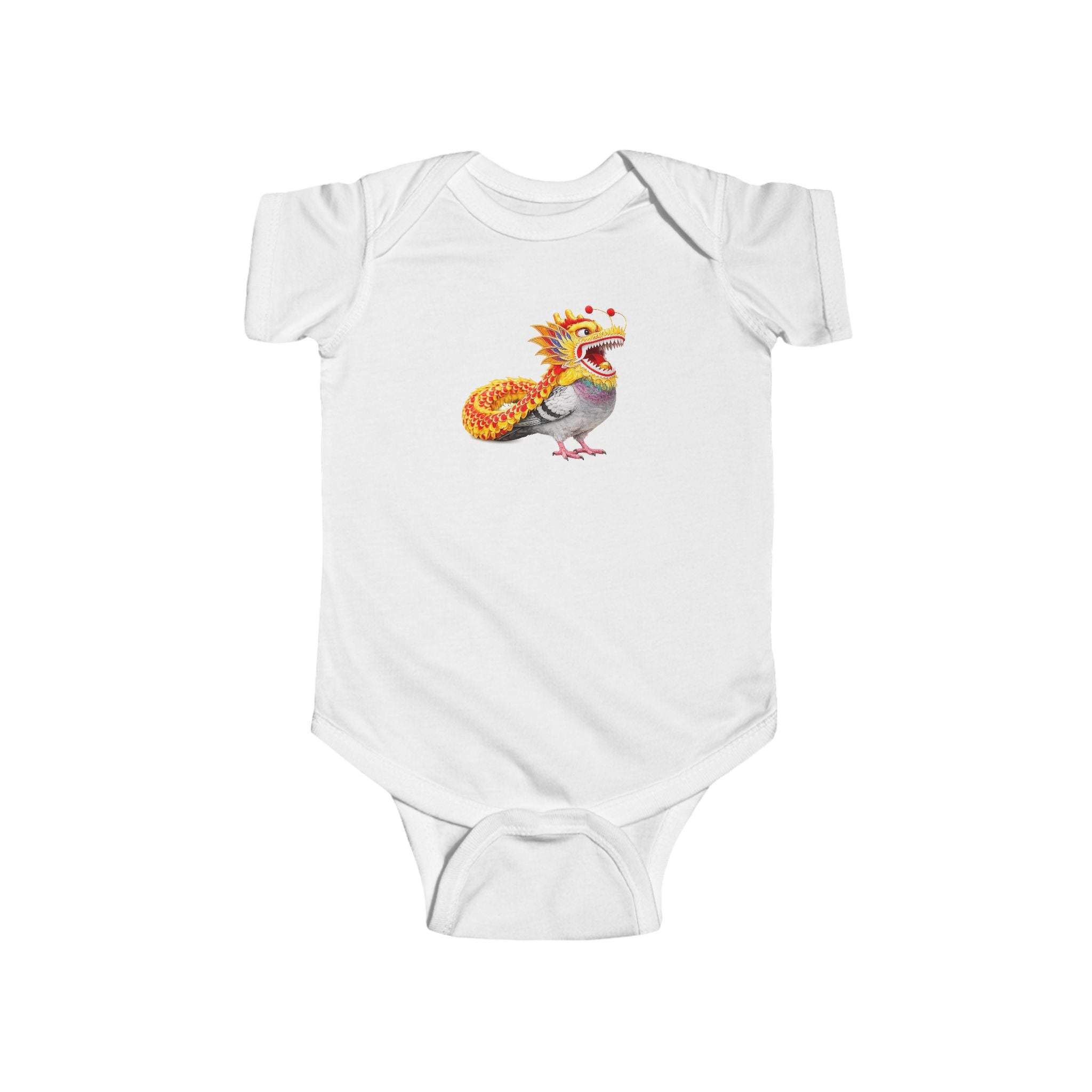 Customizable Chinatown NYC Pigeon Baby Onesie | New Yorker Reveal Infant Bodysuit