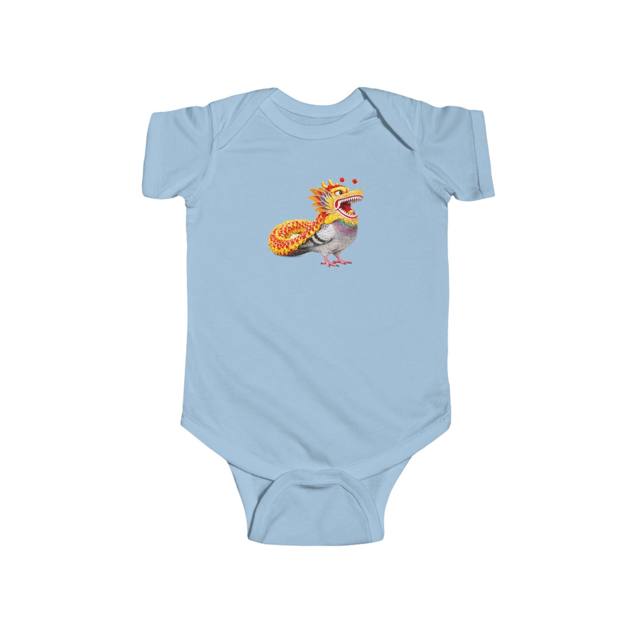 Customizable Chinatown NYC Pigeon Baby Onesie | New Yorker Reveal Infant Bodysuit