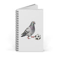 Customizable Corona NYC Pigeon Spiral Journal | Queens Soccer Futbol Bird Lovers Notebook