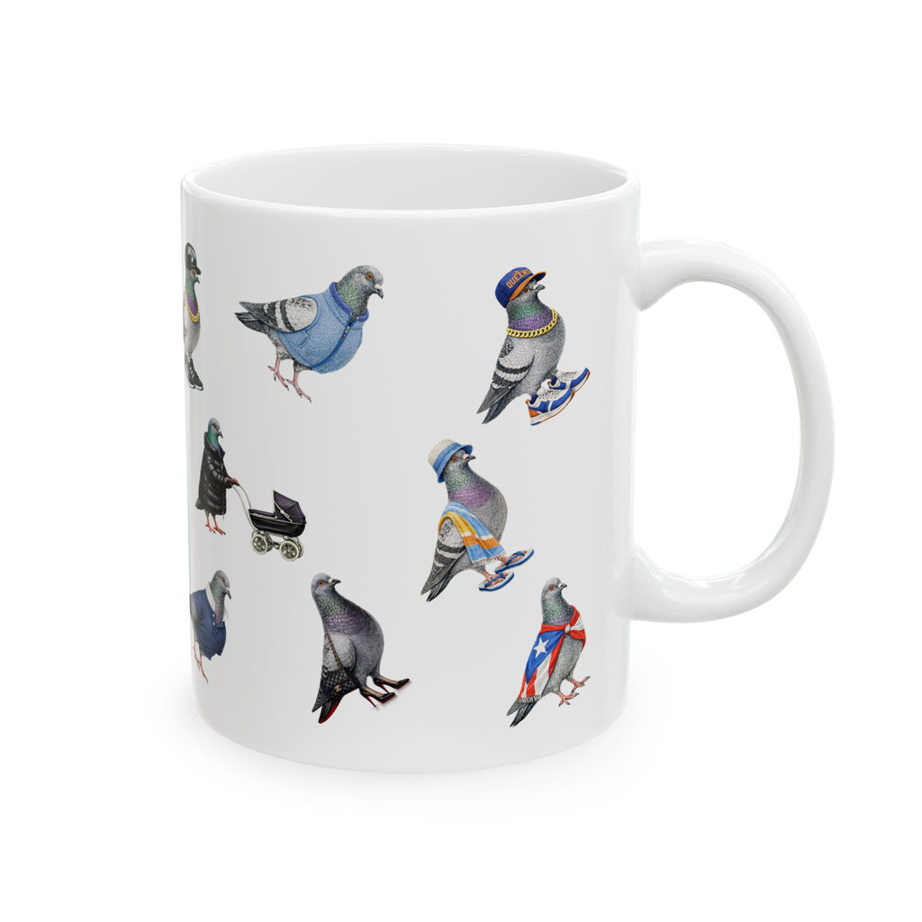 Pigeons of New York Mug | NYC Pigeon Bird Lovers Coffee Cup