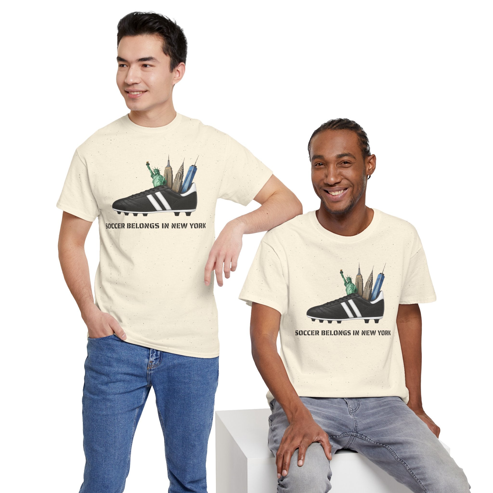 Soccer Belongs in New York T-Shirt | Soccer in NYC Tee
