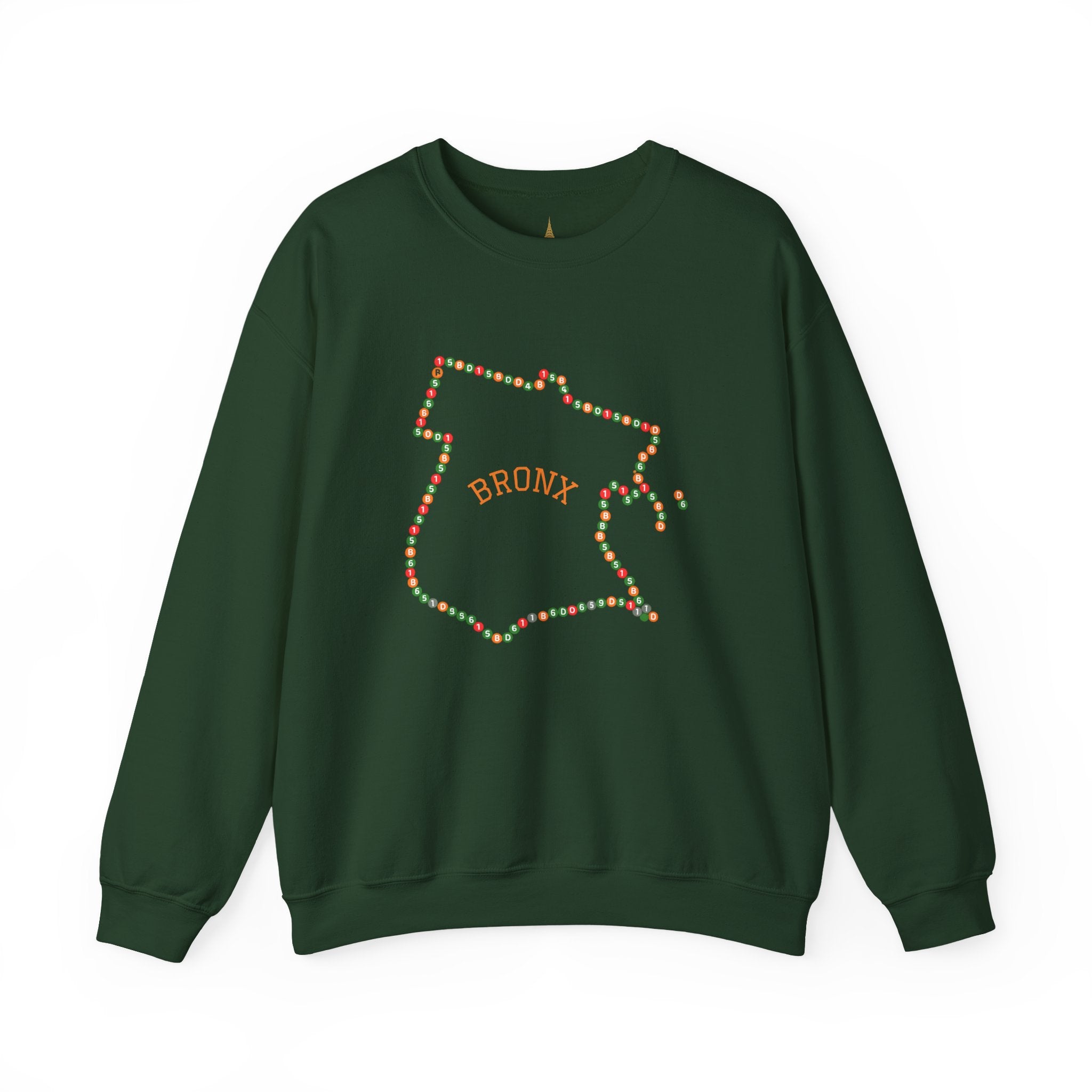 The Bronx Map Subway Signs Sweatshirt | NYC Crewneck Sweater