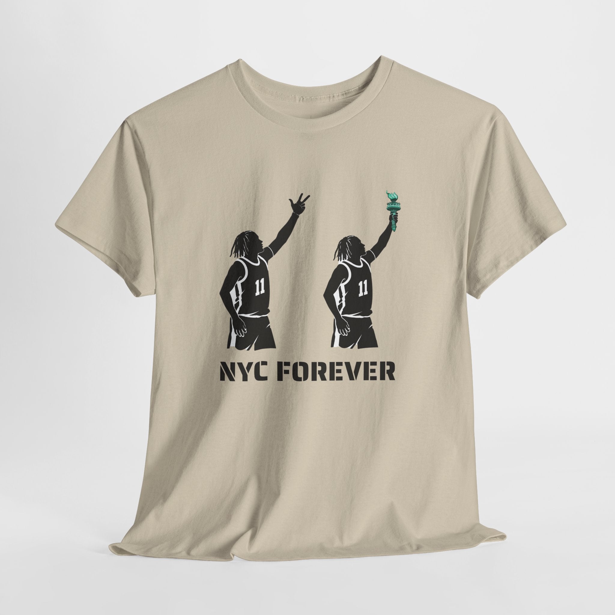 New York Basketball Jalen Brunson Tee | NYC Icons Statue of Liberty T-shirt