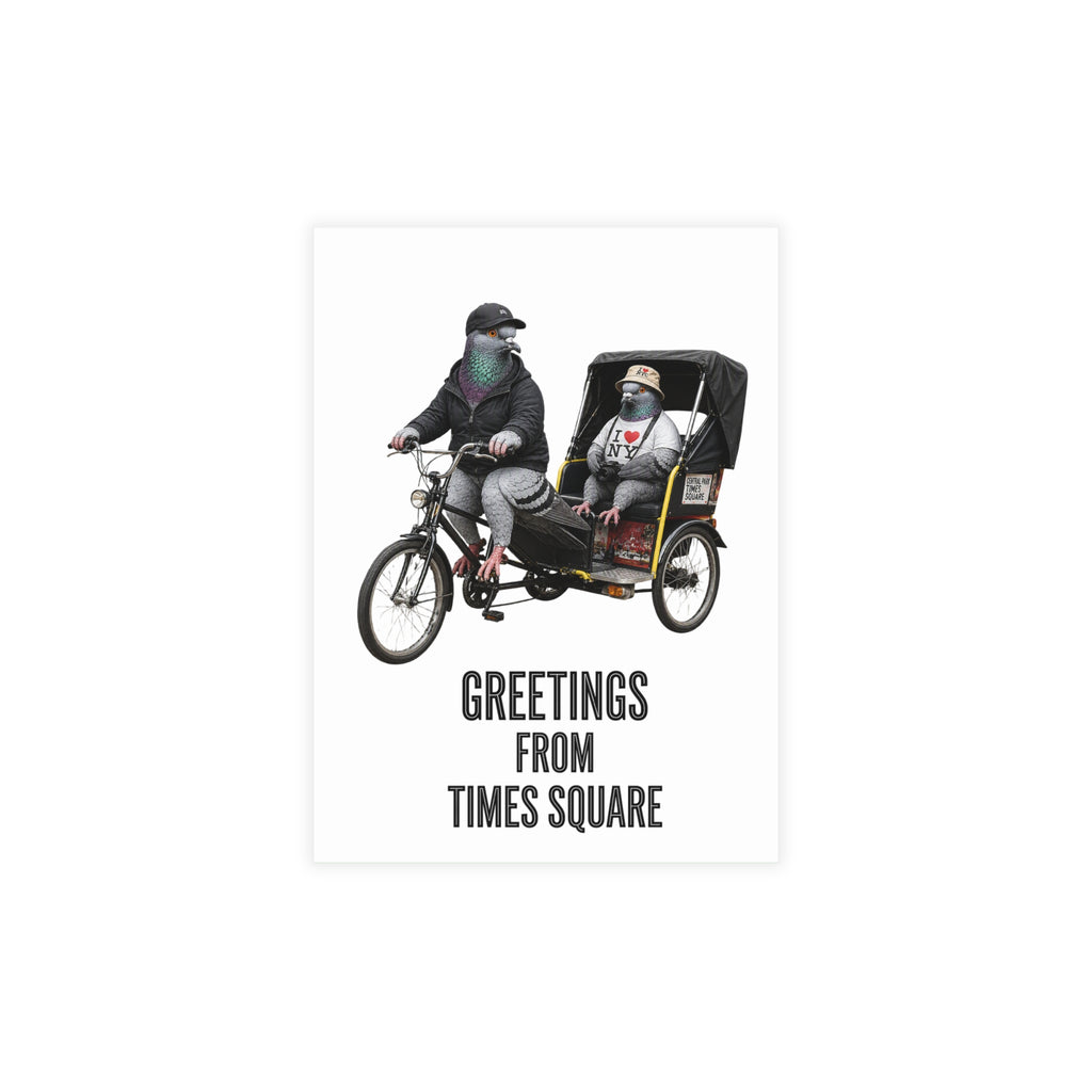 Times Square NYC Pigeon Postcard Bundle (envelopes included)