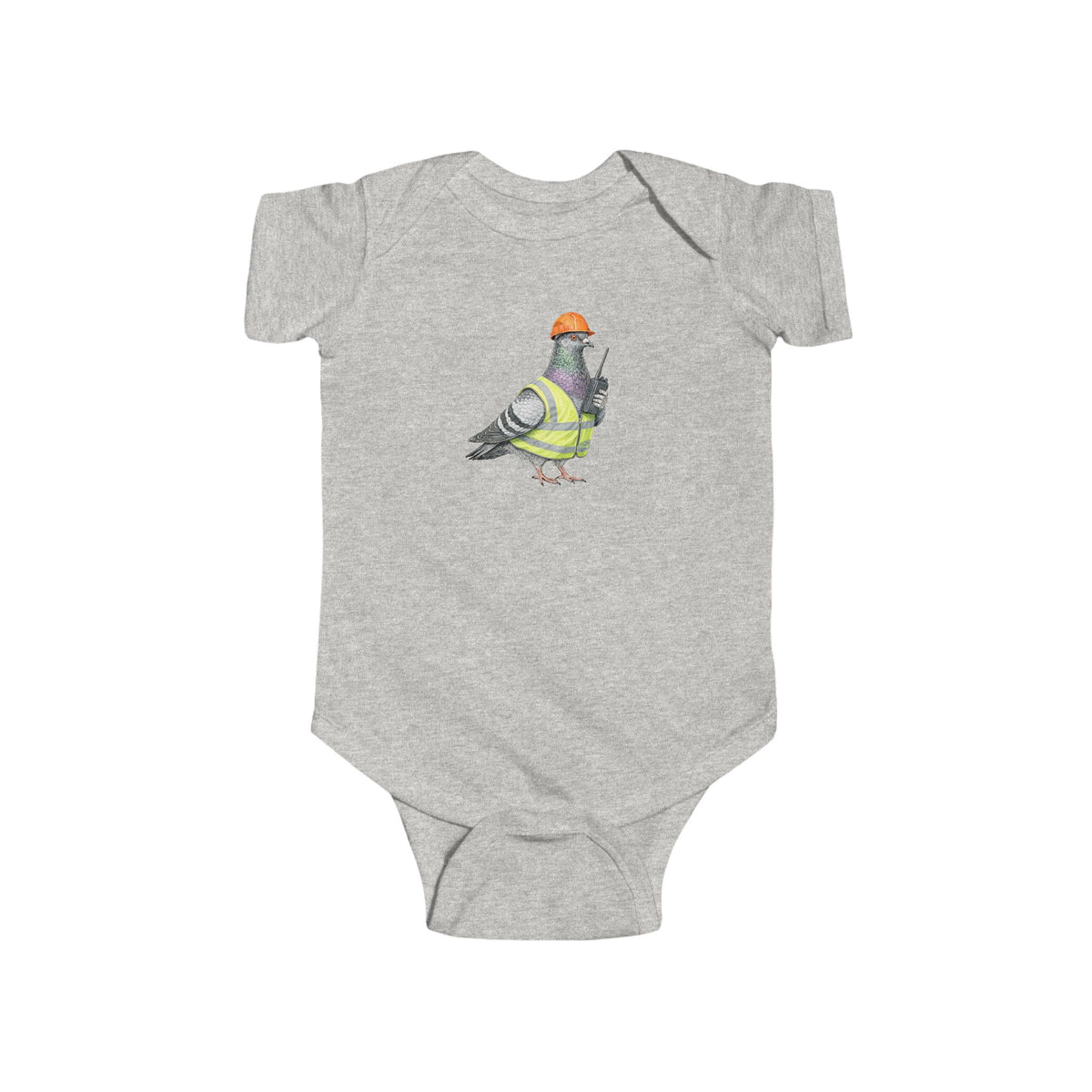 Customizable Red Hook NYC Pigeon Baby Onesie | New Yorker Reveal Infant Bodysuit