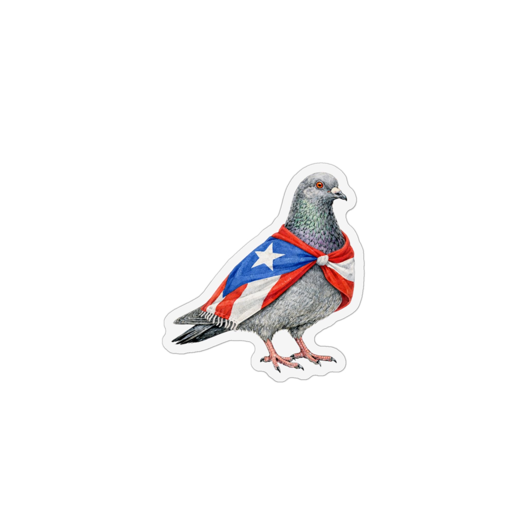 East Harlem NYC Pigeon Magnet | Puerto Rican Flag Boricua Bird Lover Fridge Magnet