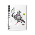 Customizable Forest Hills NYC Pigeon Spiral Journal | Queens Tennis Bird Lovers Notebook